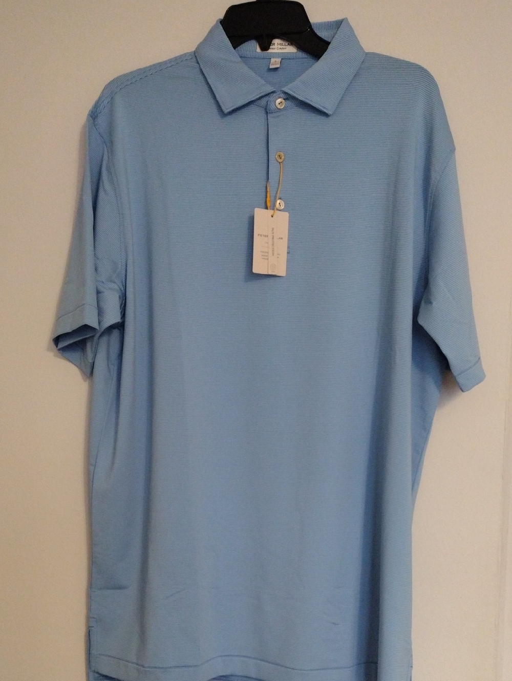 Peter Millar Light Blue Men's Polo